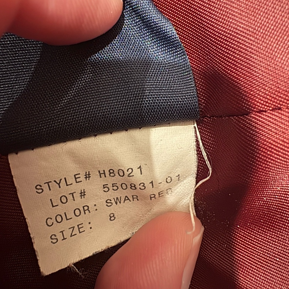 Tommy Hilfiger Swar Red Double-Breasted Pea Coat - Picture 5 of 8